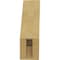 Ekena Millwork 3-inch W x 6-inch D x 10-inch H Aspen Rough Cedar Woodgrain TimberThane Knee Brace, Primed BRCUR03X06X10ASPRCPR - alternate 3